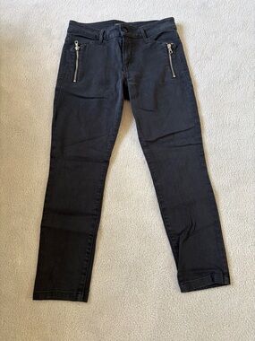 Joe's Jeans Black Skinny Jeans with Front Zip Pockets